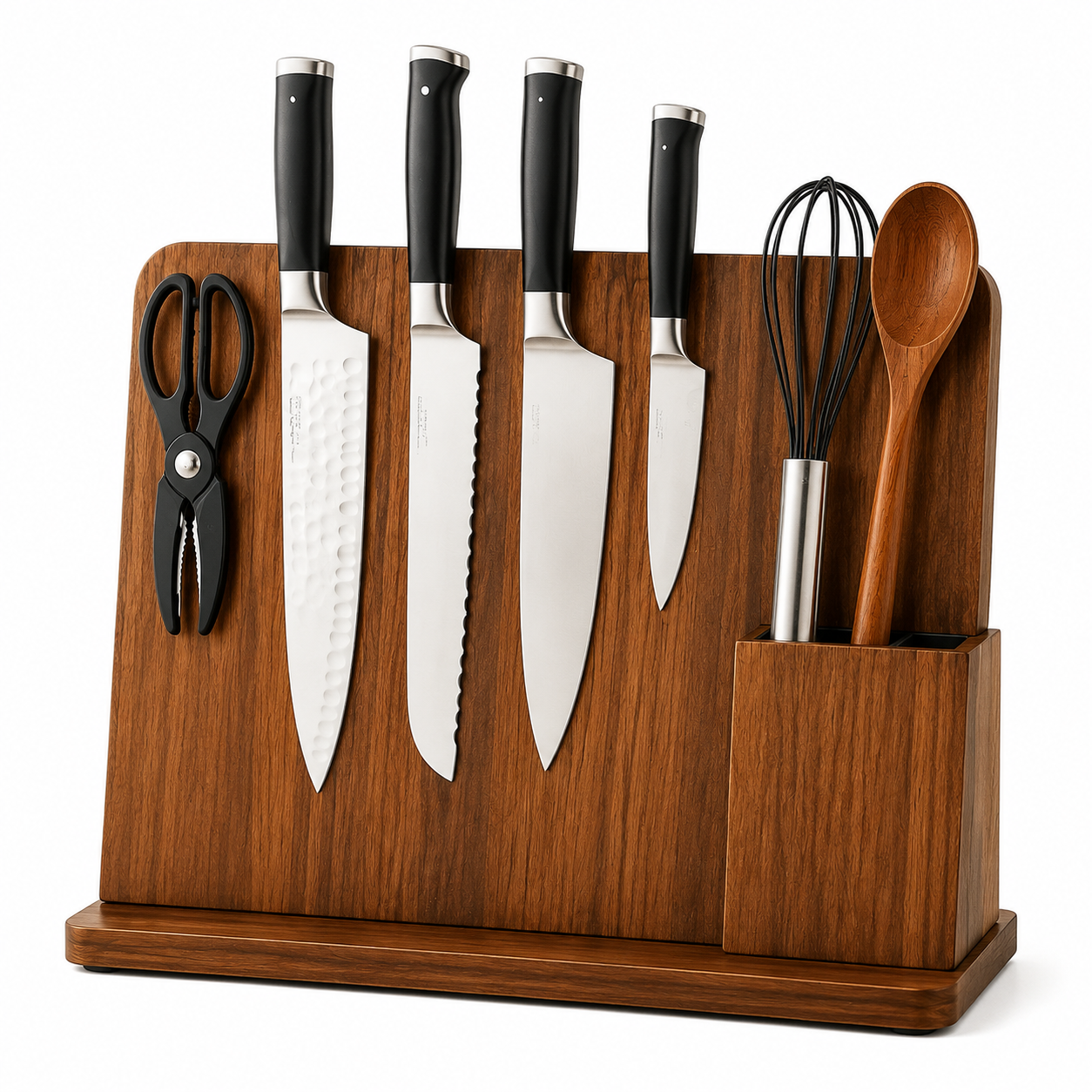 qcstyle™ Magnetic Knife & Kitchen Organizer – Premium Countertop Knife Storage Solution