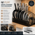 qcstyle™ Smart Cooking Pan Organizer – Premium Kitchen Lid & Cookware Storage Rack