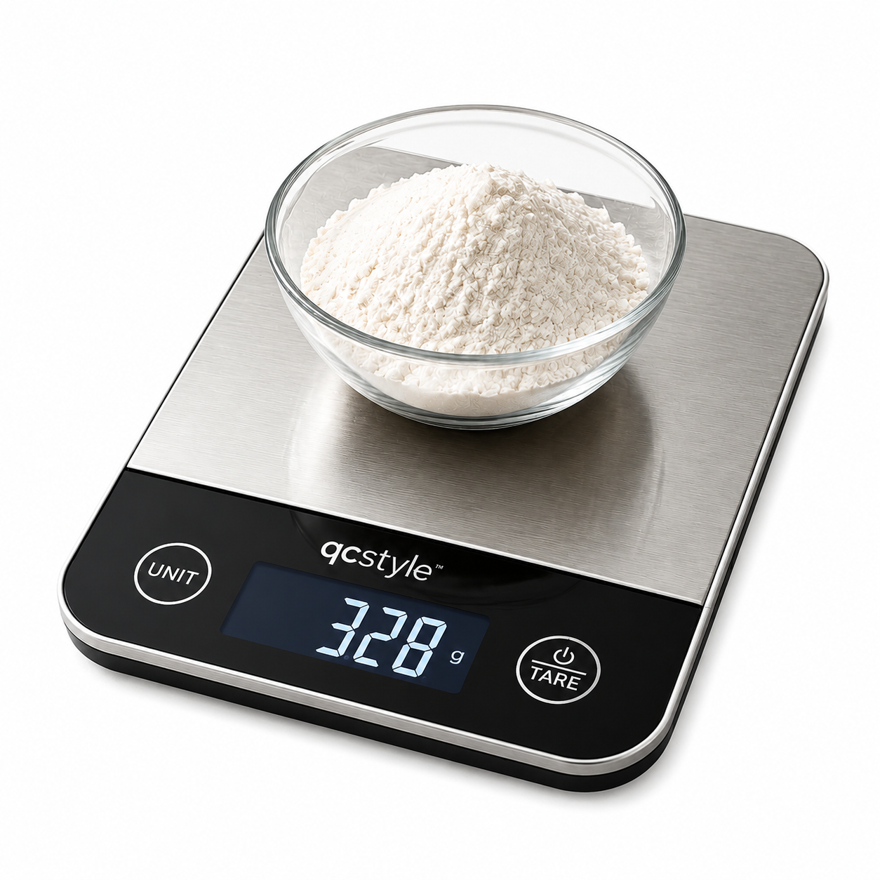 qcstyle™ Digital Kitchen Scale – Precision Food Weight Measuring Scale with LCD Display